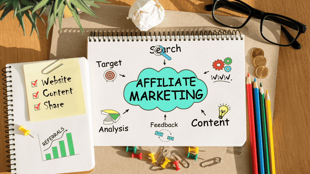 Is affiliate marketing a legit side hustle in 2025, showing flexible online income opportunities